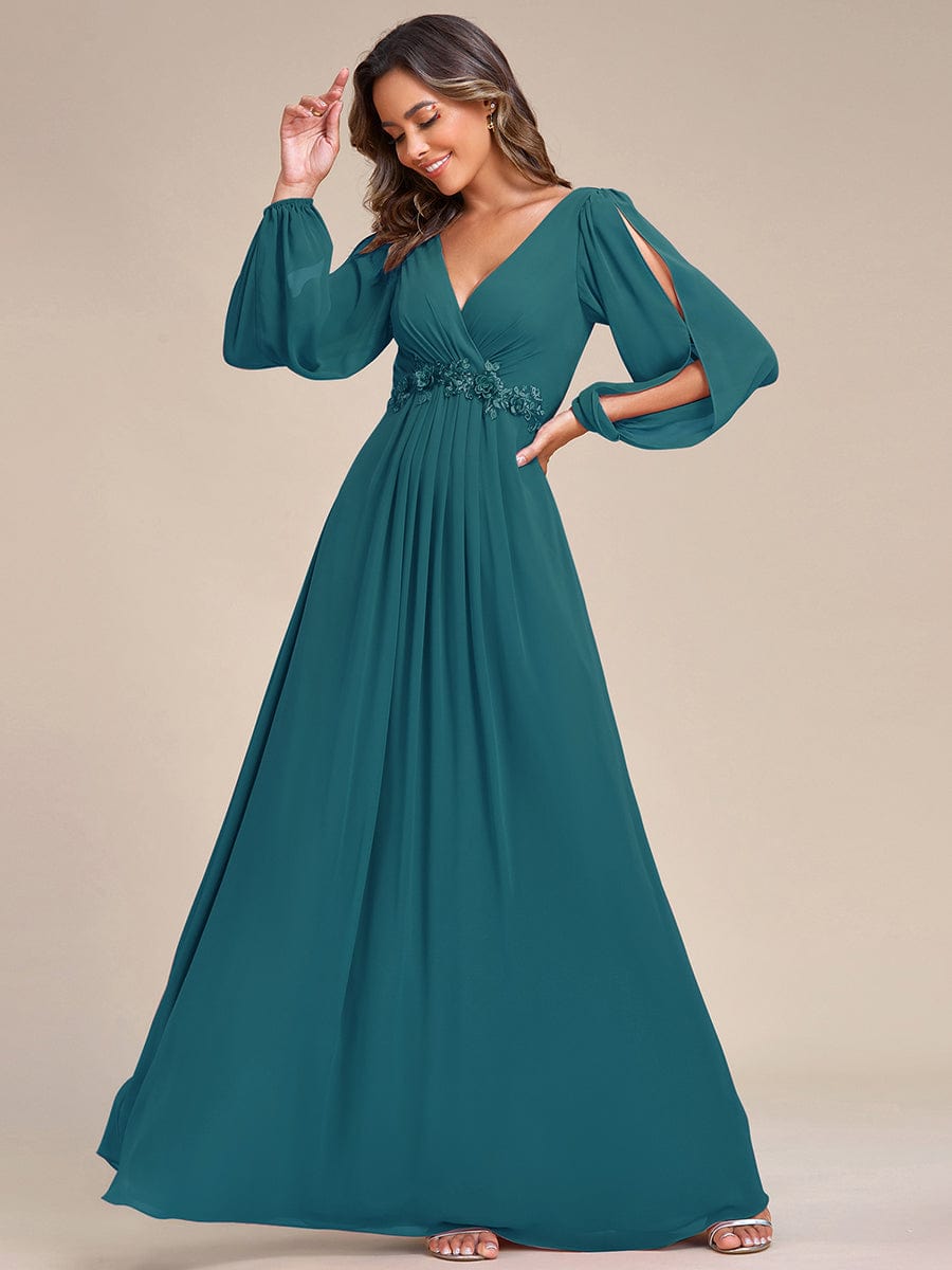 Cindy sleeved ball or evening dress in more colors - Bay Bridal and Ball Gowns