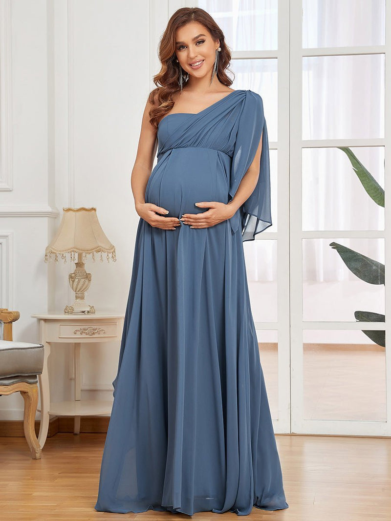 Clarinda multi-way maternity dress in dusky navy Express NZ wide - Bay Bridal and Ball Gowns
