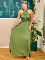 Classic Infinity bridesmaid dress in Olive Express NZ wide - Bay Bridal and Ball Gowns
