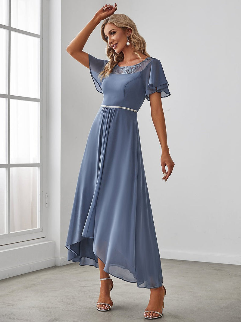 Connie chiffon tea length mother of the bride dress Express NZ wide - Bay Bridal and Ball Gowns