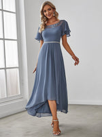 Connie chiffon tea length mother of the bride dress Express NZ wide - Bay Bridal and Ball Gowns