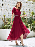 Connie chiffon tea length mother of the bride dress s12 Express NZ wide - Bay Bridal and Ball Gowns