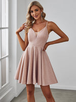 Cori sparkling party or school ball dress in Blush s10 Express NZ wide - Bay Bridal and Ball Gowns