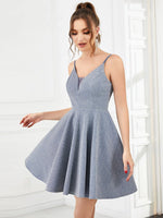 Cori sparkling party or school ball dress in sapphire s8 Express NZ wide - Bay Bridal and Ball Gowns