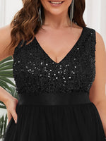 Dina sequin/tulle ball or evening dress in black size 20 Express NZ wide - Bay Bridal and Ball Gowns