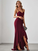 Donna thin strap sweet heart ball dress in burgundy Express NZ wide - Bay Bridal and Ball Gowns