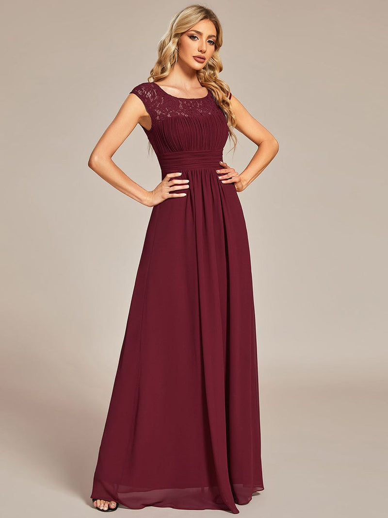 Dorothy lace and chiffon bridesmaid evening dress - Bay Bridal and Ball Gowns