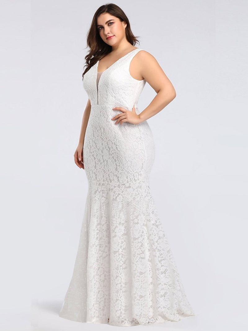 Heatherly full length lace wedding dress in ivory Express NZ wide - Bay Bridal and Ball Gowns