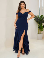 Honey navy blue bodycon salsa style dress s16-18 Express NZ wide - Bay Bridal and Ball Gowns
