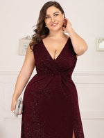 Jamie sparkling ball dress with split in burgundy size 8 Express NZ wide - Bay Bridal and Ball Gowns