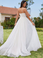 Jayden halter-neck sand/ivory wedding dress - Bay Bridal and Ball Gowns