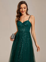 Jemima emerald sequin/tulle corset ball dress Express NZ wide - Bay Bridal and Ball Gowns