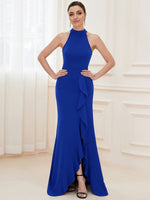 Jordin sleeveless pencil dress with halter neck - Bay Bridal and Ball Gowns