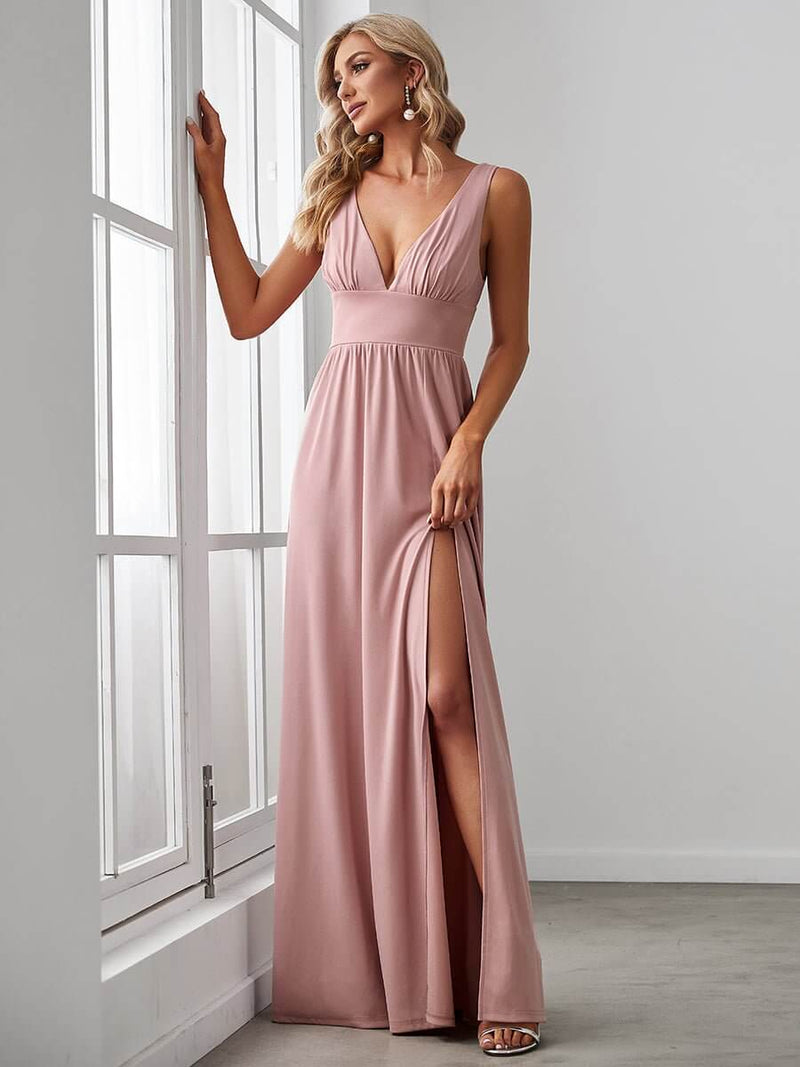 Karina formal ball or bridesmaid dress dusty pink s8 Express NZ wide - Bay Bridal and Ball Gowns