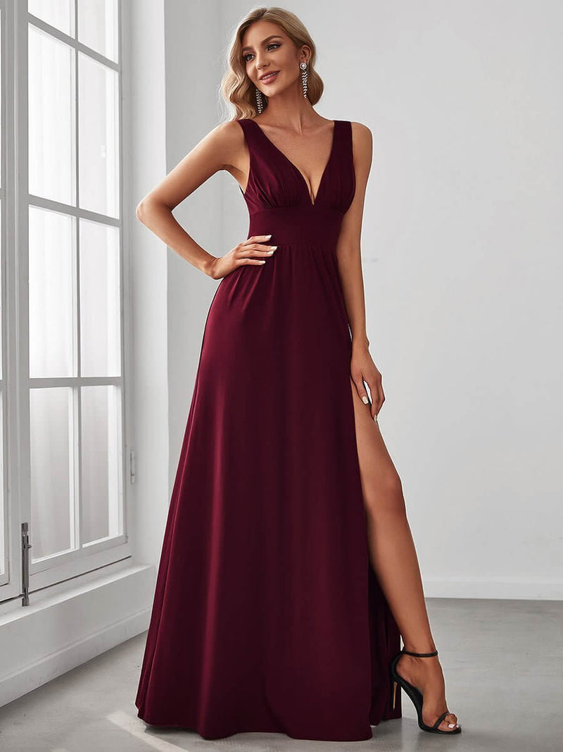 Karina formal ball or bridesmaid dress in burgundy Express NZ wide - Bay Bridal and Ball Gowns
