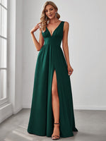 Karina formal ball, party or bridesmaid dress in green Express NZ wide - Bay Bridal and Ball Gowns