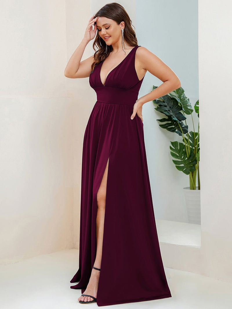Karina low cut formal ball or party dress in Mulberry Express NZ wide - Bay Bridal and Ball Gowns