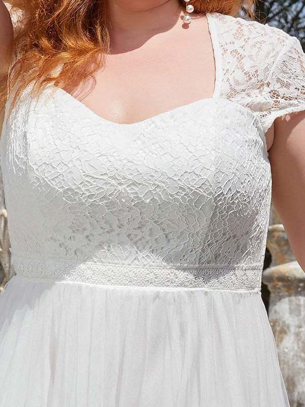 Keegan plus size tea length wedding dress in ivory Express NZ wide!