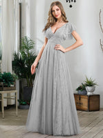 LAST Tiana lace tulle dress in grey s8 Express NZ wide! - Bay Bridal and Ball Gowns