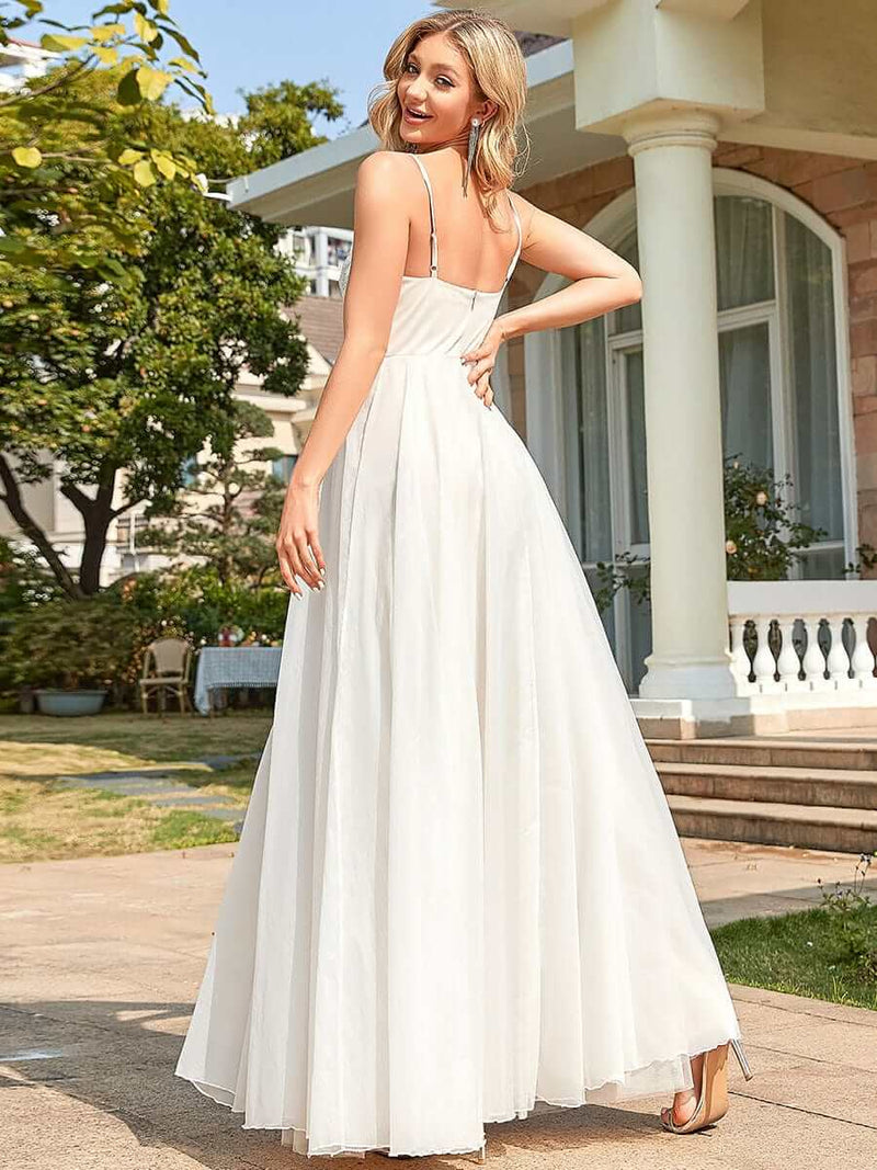 Leigh wedding dress with decorative beading in ivory/nude Express NZ Wide - Bay Bridal and Ball Gowns