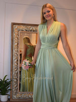 Light Olive Convertible Infinity bridesmaid dress Express NZ wide! - Bay Bridal and Ball Gowns