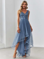 Loretta dusky navy tulle ball or bridesmaid dress s8 Express NZ wide - Bay Bridal and Ball Gowns