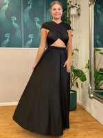 Luxe Black Convertible Infinity Bridesmaid Dress - Bay Bridal and Ball Gowns