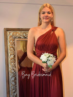 Luxe Burgundy Red Convertible Infinity bridesmaid dress Express NZ Wide - Bay Bridal and Ball Gowns