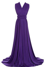 Luxe Cadbury Purple Convertible Infinity bridesmaid dress Express NZ wide - Bay Bridal and Ball Gowns