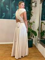 Luxe Champagne convertible Infinity bridesmaid dress Express NZ wide - Bay Bridal and Ball Gowns