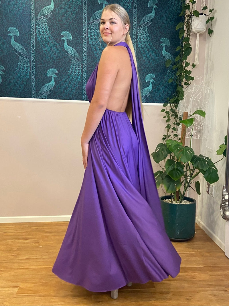 Infinity Bridesmaid Dress NZ Wrap Dress Purple Infinity Bridesmaid Dress NZ Wrap Dress Purple