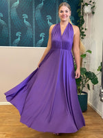 Luxe Darker Purple Convertible Infinity bridesmaid dress Express NZ wide - Bay Bridal and Ball Gowns