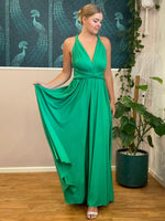 Luxe Emerald Green Convertible Infinity bridesmaid dress - Bay Bridal and Ball Gowns