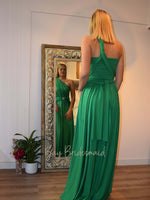Luxe Emerald Green Convertible Infinity bridesmaid dress Express NZ wide - Bay Bridal and Ball Gowns