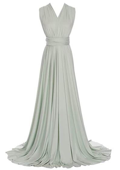 Luxe Green Lily convertible Infinity bridesmaid dress - Bay Bridal and Ball Gowns