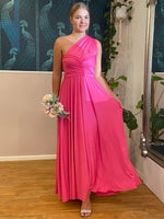 Luxe Hot Pink convertible Infinity bridesmaid dress - Bay Bridal and Ball Gowns