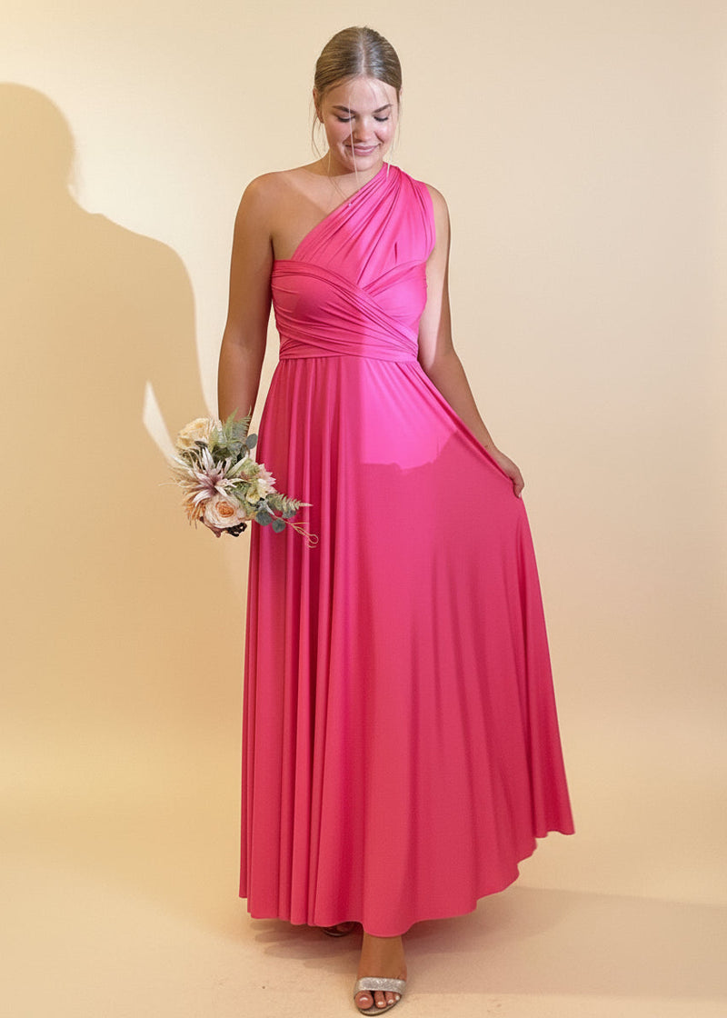 Infinity Bridesmaid Dress NZ Convertible Maxi Dress Hot Pink Infinity Bridesmaid Dress NZ Convertible Maxi Dress Hot Pink