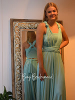 Luxe Ice Green Convertible Infinity bridesmaid dress Express NZ wide - Bay Bridal and Ball Gowns