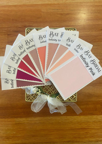 Classic Infinity Dress Fabric Swatch - Bay Bridal and Ball Gowns for bridesmaid co-ordination