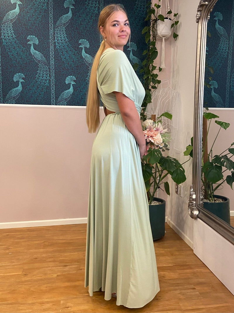 Luxe Custom Light Olive Infinity bridesmaid dress Luxe Custom Light Olive Infinity bridesmaid dress