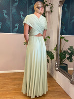 Luxe Light Olive Convertible Infinity bridesmaid dress Express NZ wide - Bay Bridal and Ball Gowns