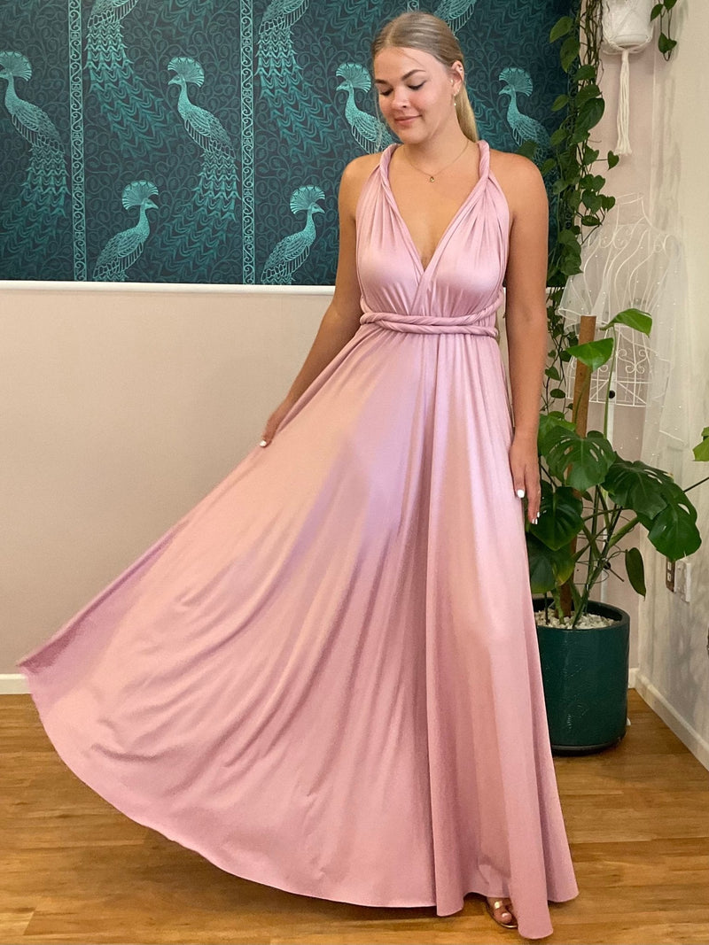 Luxe Light Polignac Convertible Infinity bridesmaid dress - Bay Bridal and Ball Gowns