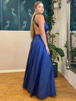 Luxe Midnight Blue convertible Infinity bridesmaid dress - Bay Bridal and Ball Gowns