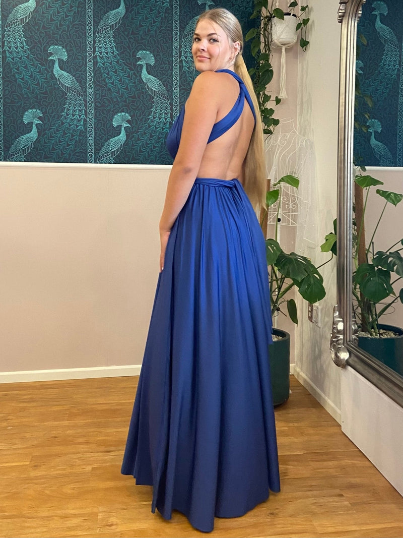 Luxe Midnight Blue convertible Infinity bridesmaid dress Express NZ wide - Bay Bridal and Ball Gowns