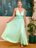 Luxe Mint Green Convertible Infinity bridesmaid dress - Bay Bridal and Ball Gowns