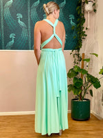 Luxe Mint Green Convertible Infinity bridesmaid dress Express NZ wide - Bay Bridal and Ball Gowns