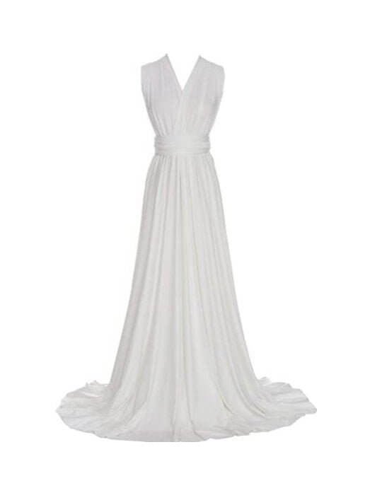 Luxe Off White lined convertible Infinity Wedding dress Express NZ wide - Bay Bridal and Ball Gowns