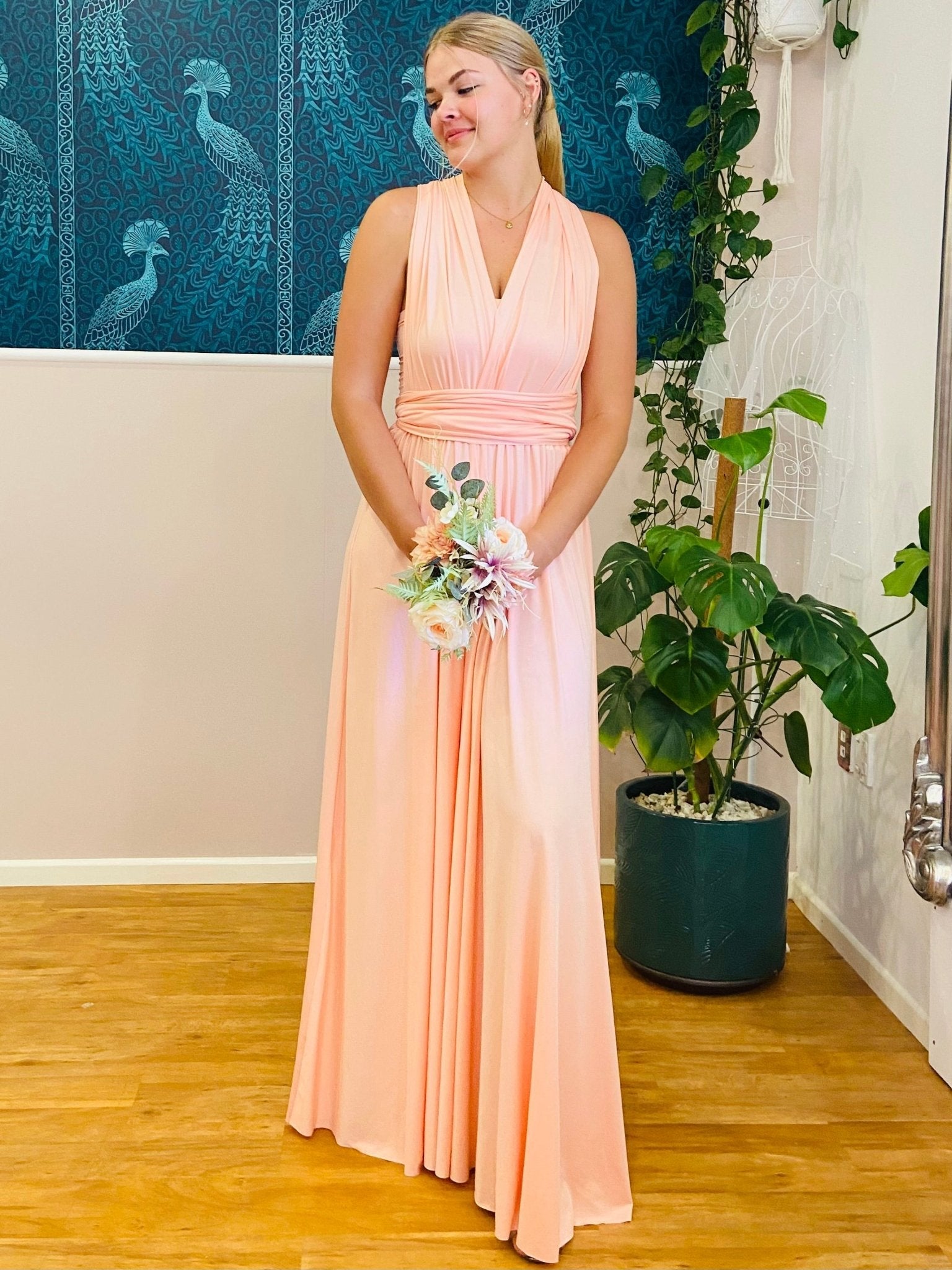 Coral Bridesmaid Dress Light Peach Infinity Dress CAPPUCCINO Multi-Way LONG Maxi Infinity Dress Convertible Formal Coral Bridesmaid Dress Light Peach Infinity Dress CAPPUCCINO Multi-Way LONG Maxi Infinity Dress Convertible Formal