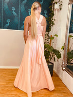 Luxe Peach Pink convertible Infinity bridesmaid dress Express NZ wide - Bay Bridal and Ball Gowns