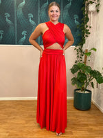 Luxe Red Convertible Infinity bridesmaid dress Express NZ wide - Bay Bridal and Ball Gowns